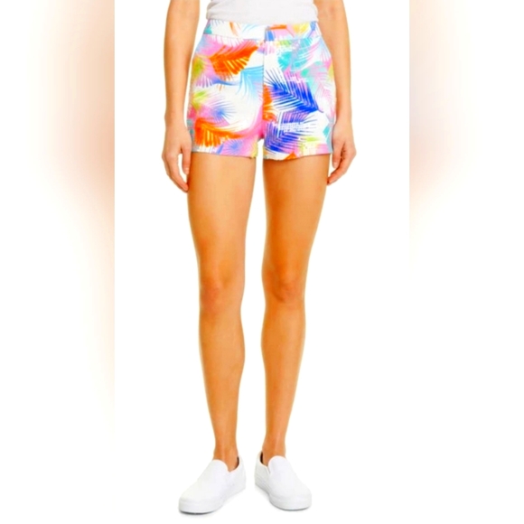 le superbe Pants - Le superbe shinen shorts in desert palms brights size 2